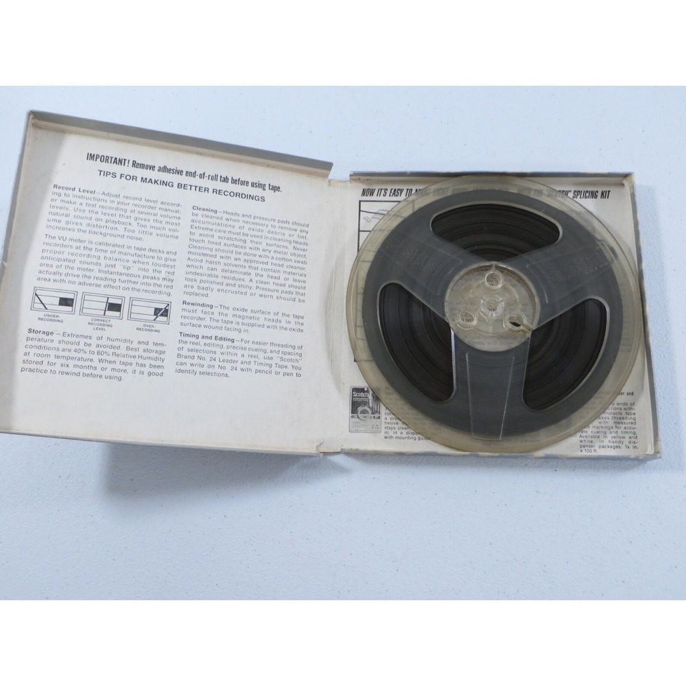 Scotch 7" Reel to Reel Tape 1/4" USED UNTESTED AS IS READ